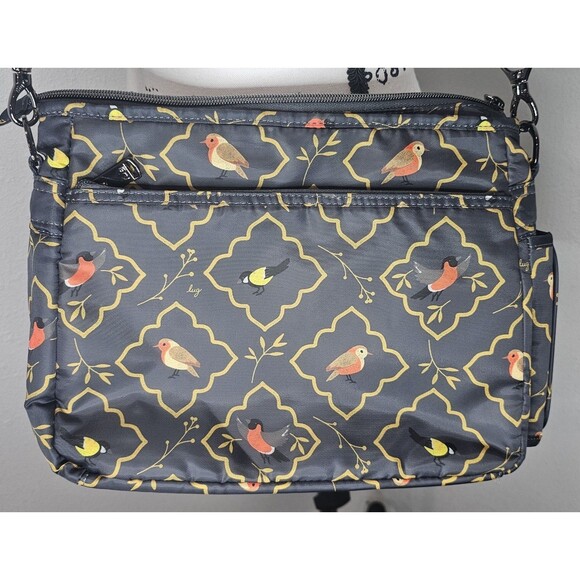 Lug Shimmy SE Songbird Gray Crossbody Bottle Pouch Key Link RFID Blocking NWOT - Picture 5 of 14